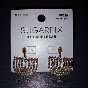 Sugarfix by Baublebar menorah earrings discontinued